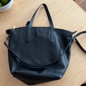 Cuyana cross body zip top tote